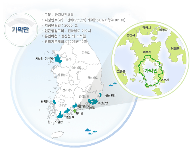 가막만 지도